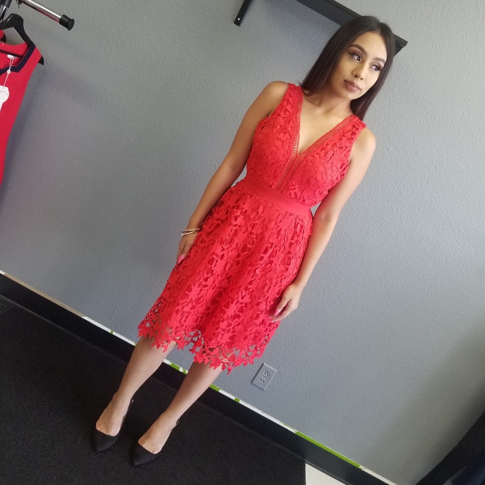 Red dress